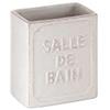 Gedy Vivienne portaspazzolini, Ceramica, Bianco, Taglia unica
