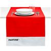 osama home PANTONE Runner Tavola Moderno in 100% Cotone, 220 gr - Tovaglia Centrotavola Morbida e Resistente, Ideale per Accessori Cucina e Tovagliette Centro Tavola in Tessuto, 45x145 cm, Rosso