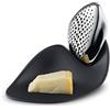 Alessi ZH03 Forma Grattugia in Acciaio Inossidabile 18/10 Lucido con Base in Melammina, Argento/Nero