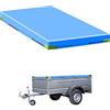 QWORK® Telo Occhiellato Rimorchio Impermeabile con Corda - 209 x 115 x 10 cm - Materiale in PVC 420D Rinforzato - per Rimorchi Auto da 750 kg