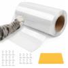 QWORK® Protezione Divano Graffi Gatto 30 cm x 3 m con 20 Viti e 1 Tiragraffi - Nastro Adesivo Antigraffi per Mobili