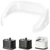 PETLIBRO Paraspruzzi per fontana per gatti Dockstream 2 da 3L PLWF106 PLWF116 e PLWF305, previene schizzi d'acqua, ampio raggio superiore, facile da rimuovere e pulire