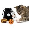 LucyBalu® Super Balls Set 3 palline in feltro di lana per gatti I American