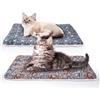 MICOOYO 2 materassi per cani e gatti, in pile, lavabile, per cani di piccola taglia, gatti, cuccioli (impronta, 61 x 41 cm)