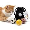 LucyBalu® Super Balls Set 3 palline in feltro di lana per gatti I European