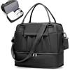 SEAFEW Borsone da Viaggio,Bagaglio a Mano 40x30x20 Ryanair Borsa da Viaggio con Scomparto per le Scarpe,Borsa da Cabina Ryanair Borsa Sportiva Borsone da Palestra da Weekend,U1-Nero