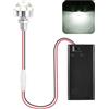 DIELIANHUA Mini Luce LED, Micro Luci LED per Casa Delle Bambole, Luci LED in Miniatura, Mini Luci LED a Batteria, Vetrine, Fai Da Te Modellismo