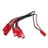 VUNIVERSUM 1 presa JST femmina a 5 connettori JST maschio BEC parallelo adattatore cavo di ricarica splitter per batteria Lipo 3,7 V 7,4 V caricatore iMax B6 LED fai da te modellismo