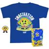 Funko Pocket Pop! & Tee: Spongebob Squarepants - SB With Rainbow - Extra - For Children And Kids - Extra Large - (XL) - T-Shirt, Maglietta Vestiti a Maniche Corte - Idea Regalo Giocattoli - TV Fans