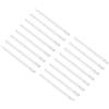 QUARKZMAN Guide Per Cassetti, 16Pezzi 300mm - Guide Per Cassetti In Plastica, Guide Scanalate Montate Lateralmente Per Cassetti Di Armadi Comodini Guardaroba Cassettiere (Bianco)