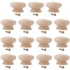 Healifty Pomelli Legno Faggio 38 Mm Manopola Dell'Armadio a Foro Singolo Pomelli Per Cassetti E Guardaroba 15 Pezzi Facile Installazione Per Casa E Ufficio