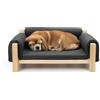 Ferplast Cuccia Cani e Gatti in Legno Certificato FSC® con Cuscino Morbido, Stile, Comfort e Durevolezza, 84 x 52 x h 34 cm.
