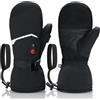 Day Wolf Guanti Riscaldati per Uomo e Donna con Batteria da 10 Ore, Scaldamani Ricaricabili e Impermeabili, Ricarica Veloce PD, Guanti per Sci, Snowboard e Attività Outdoor in Inverno