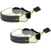 Lyivisk Fascia Riflettente per Pantaloni da Ciclista, Fermaglio Elastico per Fissare Le Gambe dei Pantaloni in Bici, Fascia Comoda per Uso Quotidiano e all'Aperto, Set da 2