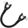 BNOYONERAS Connettore per Punta da Sci per Bambini Connettore Punta Sci Connettore per Punta da Sci Portatile Aiuto per L'Allenamento di Sci per Snowboard per Bambini, Principianti (Nero)