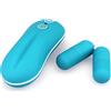 Future of your pleasure Sensual FOPS Ovetto Vibrante Donna 2 Uova con Telecomando 4cm x 2cm Sex Toy ABS Discreto per Clitoride e Intimo 20 Modalità Vibrazione Impermeabile Portatile M14-2