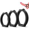 SXOVO Cock Ring Sex Toys Uomo - 3 Pezzi Anello Pene con Puntini in Rilievo, Anello Fallico per Ritardante Eiaculazione Precoce e Prolungare Sesso, Toys Sessuali per Uomini