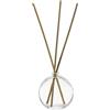Ingrosso e Risparmio Set Bottigliette Profumatore Vetro 12PZ Vuote con Bastoncini Legno per Profumatore Ambiente Diffusori di Oli Essenziali Casa Bagno Salotto Arredo Decorative (MOD. Tondo)