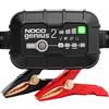 NOCO GENIUS2: Caricabatterie Intelligente 2A 6V/12V - Mantenitore di Carica e Desolfatatore con Protezione da Sovraccarico e Compensazione Termica - Per Batterie al Piombo e Litio
