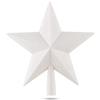 TK Gruppe Timo Klingler Stella bianca puntale per albero di Natale, puntale dell'albero, punta adesiva per abete, puntale dell'abete, albero di Natale, Natale (Stella-Piena-Bianca)