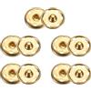 QUARKZMAN 5 Set Bottoni Automatici da Cucire 21mm Bottoni Automatici a Pressione Metallo per Chiusura Borse, Vestiti, Cucito Artigianale, Oro