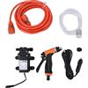 plplaaoo Idropulitrice, Idropulitrice Portatile, Idropulitrice Elettrica, Idropulitrice 12V 72W Filettatura Maschio G1/2 Lavatrice Per Auto Portatile Kit di Lavaggio Potente Per Veicoli da Giardino Domestico