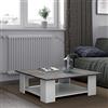 Symbiosis Marchio Amazon - Movian Rettangolare Tavolino da caffè, bianco und calcestruzzo, 89 cm x 67 cm x 30.5 cm