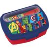 Tataway Tatatway Sandwich Box Avengers con Posate - Porta Pranzo Bambini - Lunch Box Plastica Resistente - Utilizzabile in Microonde - Prodotto Ufficiale Marvel
