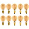 Zcexhph E14 Vintage LED Lampadina,4W Edison Retro Lampadina,G45 Dimmable LED Filamento,400LM,Sostituisce 40W,Bianco Caldo 2700K Retro Illuminazione Retro LED,Amber,Golf Ball,10 Pack