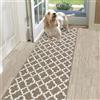SHACOS Tappeto Corridoio Antiscivolo 60x180 cm Tappeto Passatoia per Corridoio Moderno Tappeto Runner Cucina Lavabile Tappeto per Cucina, Soggiorno, Camera da Letto, Ingresso, Lavanderia (Marrone)