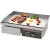 MOOTACO Piastra elettrica/Fry top professionale da banco Piastra riscaldante in acciaio inossidabile da cucina Controllo termostatico 3000W 55cm