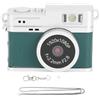 Dpofirs Mini Fotocamera del Portachiavi, 1080p HD Mini Retro Digital Camera con Luce Flash, Batteria da 180 MAh, Videoregistratore per la Registrazione di Viaggio (GREEN)