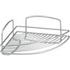 Metaltex serie Onda - Mensola angolare a un ripiano per bagno - (460201)