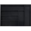 Relaxdays Portaposate Relaxdays, Inserto per cassetto con 6 Scomparti, bambù, H x L x P: 5 x 35,5 x 25,5 cm, Nero