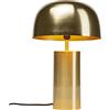 Kare Design Lampada da Tavolo Loungy Gold, Oro, Abat Jour, Soggiorno, Nicchia, Forma Fungo, Sala Pranzo, Stile Elegante, Moderno, Classico, Linee Semplici, 38X25X25Cm (A/L/P), Lampadina Non Inclusa
