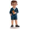 dekora - Figura Decorativa per Prima Comunione Maschietto con Calice - Realizzata in Resina - Decorazione per Torte - 16 cm - Design Originale e Dettagliato - Adatto al Contatto Alimentare