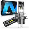 NOVSIGHT Lampadine LED H4 per Fari - 36000LM 100W Lampadina per Fari H4 6500K Luce Bianca Fredda, Kit di Conversione Lampadina LED Mini Size 1:1 Plug and Play, Impermeabile IP68, Confezione da 2