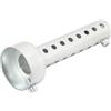 Baceyong - Marmitta per motocicletta, DB Killer, deflettore del tubo di scarico, silenziatore di scarico, 1x48mm Argento