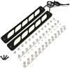 Riloer 1 coppia di luci diurne universali per auto da 12 V, luci di sicurezza impermeabili antiurto DRL fendinebbia ad alta luminosità luci di parcheggio luci targa strisce LED