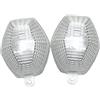 Baceyong 1 copriobiettivo per indicatori di direzione per moto, compatibile con Suzuki SV 650N 650S 100N/S, SFV 650, DR-Z 400S 400SM, DL 1000 V-Strom 650V-Strom, trasparente