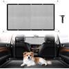 SANLIUBA Divisorio Auto per Cani,110Cm*75Cm Ampia Griglia Divisoria per Bagagliaio Griglia per Cani per Il Sedile Posteriore con Corda Regolabile e Ganci per SUV, Camion e Auto (Nera)