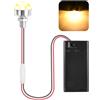 DIELIANHUA Mini Luce LED, Micro Luci LED per Casa Delle Bambole, Luci LED in Miniatura, Mini Luci LED a Batteria, Vetrine, Fai Da Te Modellismo