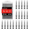 BAKESHU T25 bit x 20 pezzi, Torx Bit T25 1/4 attacco esagonale (lunghezza 50 mm)