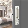 betensh Maniglie per porte tascabili con serratura e chiave Scorrevole Maniglia da Incasso Invisibile Fermo Interno Mobili Serratura 160mm Argento