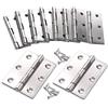 JSMTKJ 10 Pezzi Cerniere per Mobili Ante, Cerniere Pieghevoli | Cerniere per Legno, Cerniere Acciaio Inox, per Porte, Bagno, Pianoforte, Armadietti da Cucina, Cassa, Finestre（63 x 44 x 1mm）