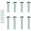 Screws City Set di viti VESA bombate lunghe per staffa di montaggio TV, per Samsung, LG, Sony, Panasonic, M8 x 45 mm e M8 x 50 mm + rondelle