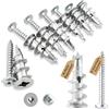 mellystore Tasselli per cartongesso, 40 pezzi, tasselli per cartongesso, tasselli in metallo, viti autoforanti, tasselli per il fissaggio in calcestruzzo, mattoni, cartongesso Uvm