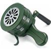 QWORK® Sirena d'allarme a manovella, 110 dB, Lega di alluminio, per fabbriche, scuole e luoghi pubblici
