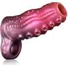 SXOVO Guaina Fallica Tentacolo, Guaina Pene Aperta con Anello Testicolare, Prolunga Pene Indossabile e Riutilizzabile, Ritardante Eiaculazione Precoce, Toys Sessuali per Uomini per Piacere Coppia (M)