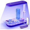 Resiners Luce UV per Resina, Luce UV a Doppia Faccia per Resina, Lampada UV Pieghevole, Lampada Nera Ultravioletta LED Senza Fili e Ricaricabile, Accessori per DIY per Mold di Resina,Strumenti,Viola